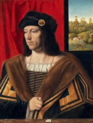 Egy úriember portréja, 1520 körül (olaj, vászonra átvitt tábla)